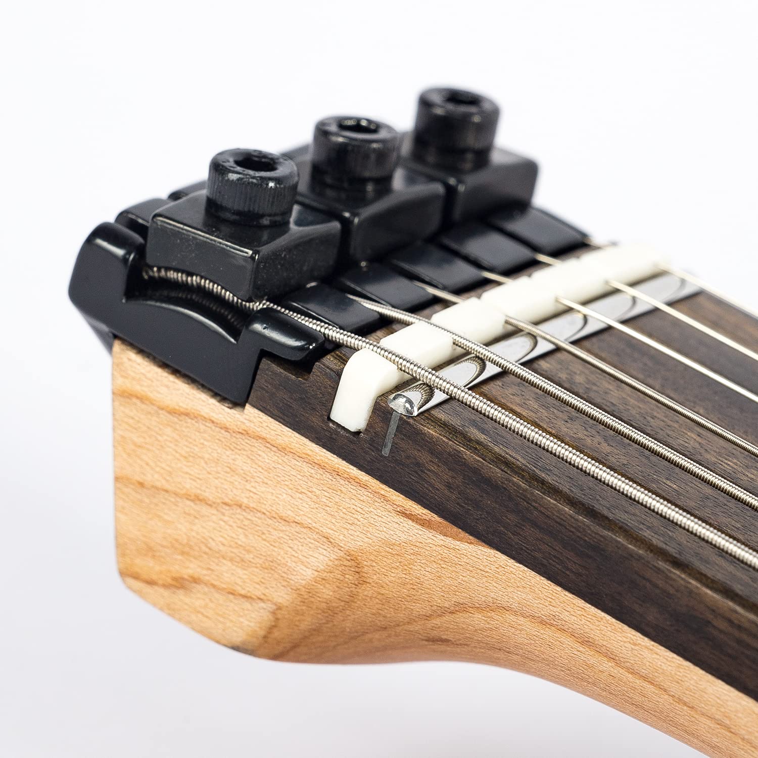 EART Guitarra elétrica Headless Double Shake para viagem